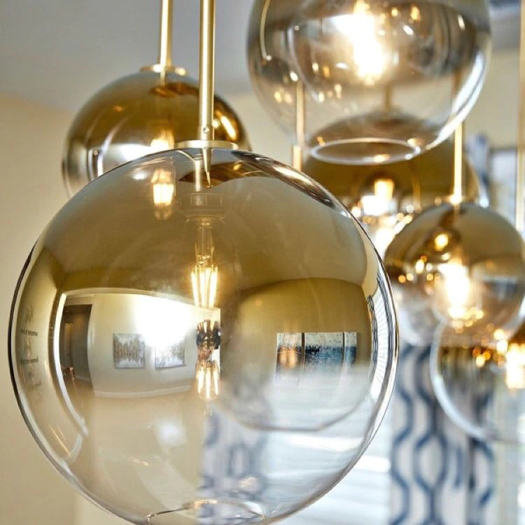 Marinelle | Contemporary Glass Globe Pendant Lights