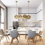 Kerek Luxus Arany Üveg Csillár