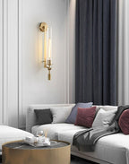 Elowen | Modern Fluted Glass Wall Sconce