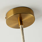 Scandinavian Rope And Glass Pendant Lights