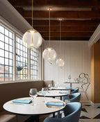 Scandinavian Rope And Glass Pendant Lights