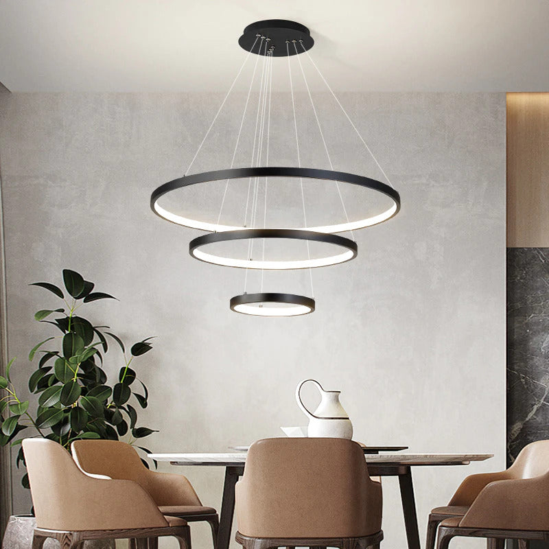 Lumenia | Contemporary LED Ring Chandelier