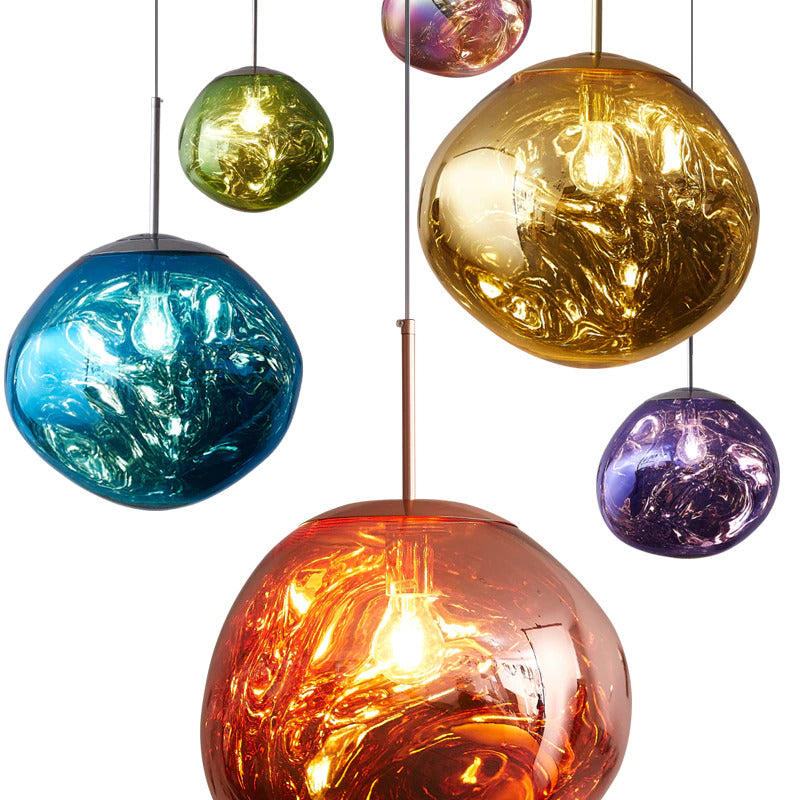 Vibrant Twisted Pendant Lights