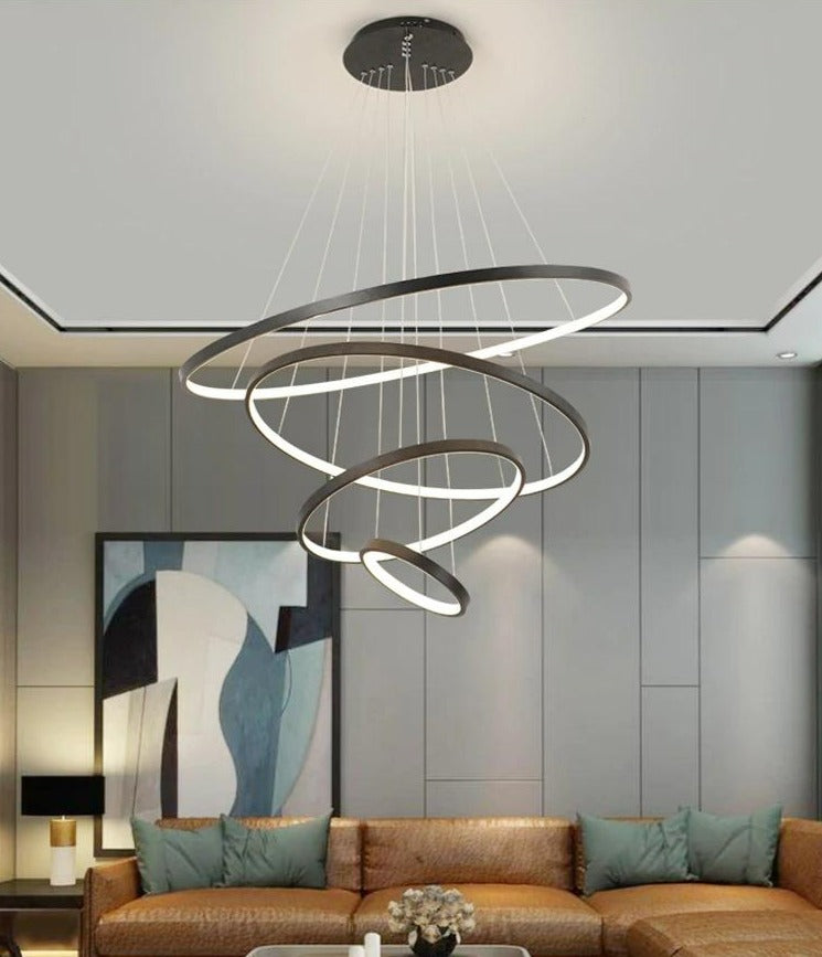 Lumenia | Contemporary LED Ring Chandelier