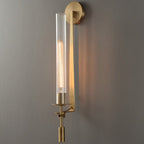 Elowen | Modern Fluted Glass Wall Sconce