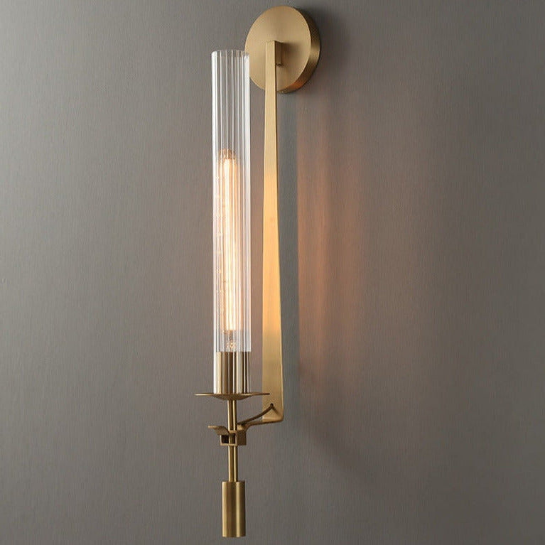 Elowen | Modern Fluted Glass Wall Sconce