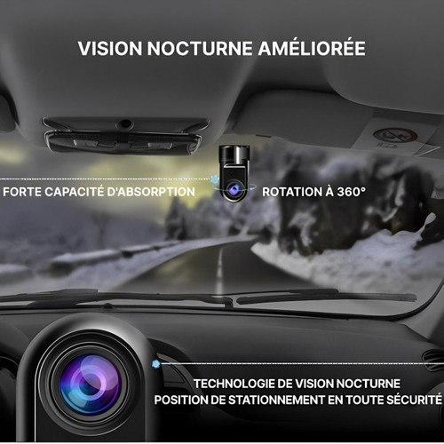 Navisec Pilot Smart Dash Camera con sorveglianza parcheggio AI, assistenza alla guida ADAS, GPS in tempo reale