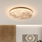 Lampada da soffitto LED Minimalista a forma di Luna – Design moderno in legno e acrilico