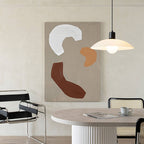 Lampada a sospensione in vetro bianco minimalista – Lampada moderna con design pulito