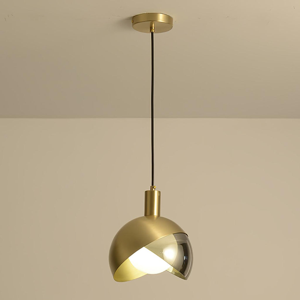 Lampadario Moderno - Lampada Minimalista in Metallo e Vetro, Design Urbano