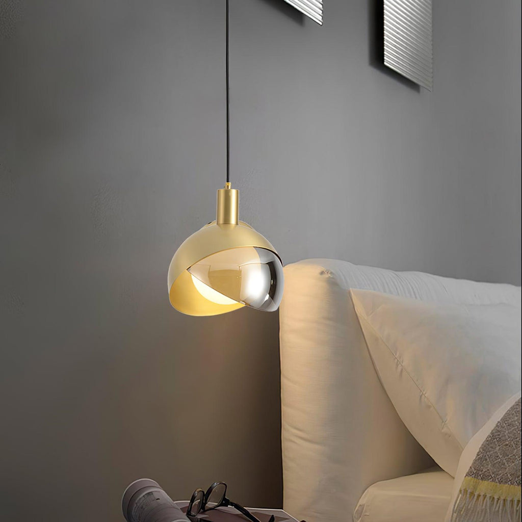Lampadario Moderno - Lampada Minimalista in Metallo e Vetro, Design Urbano