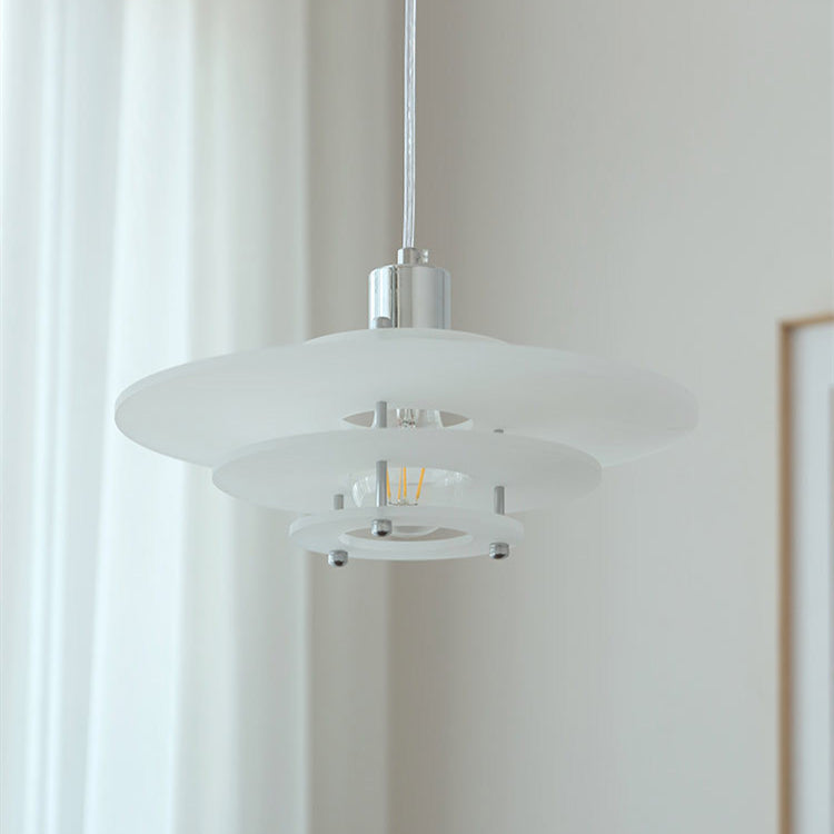 Modern "UFO" akrylpendellampa - samtida och elegant design