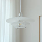 Modern "UFO" akrylpendellampa - samtida och elegant design