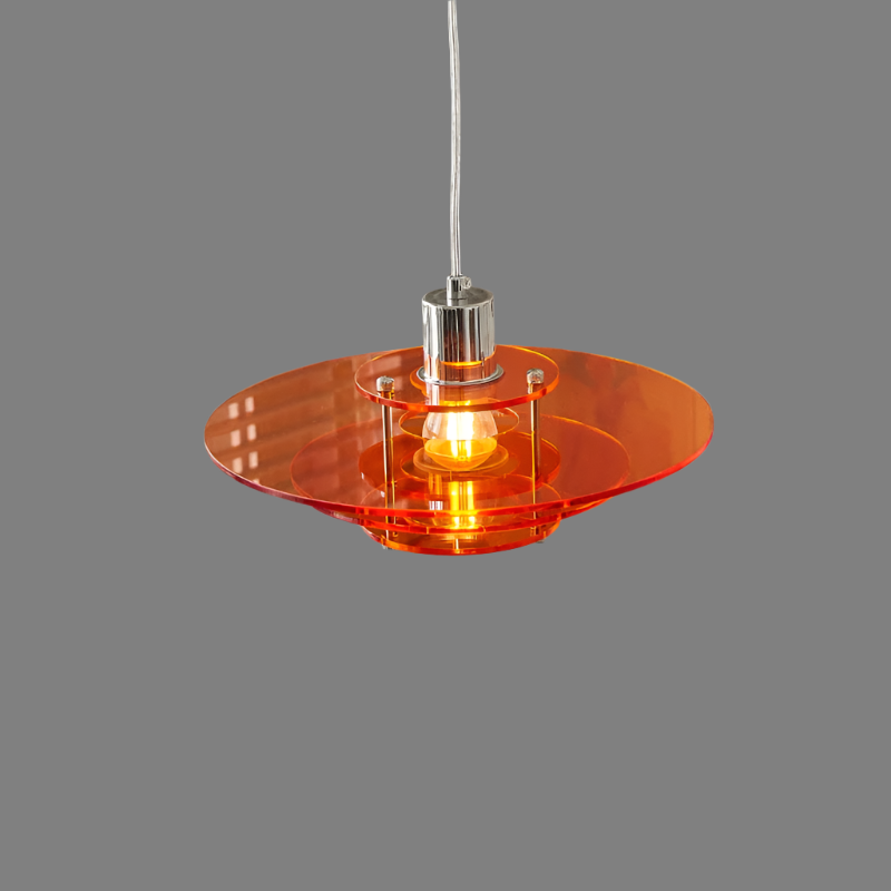 Modern "UFO" akrylpendellampa - samtida och elegant design