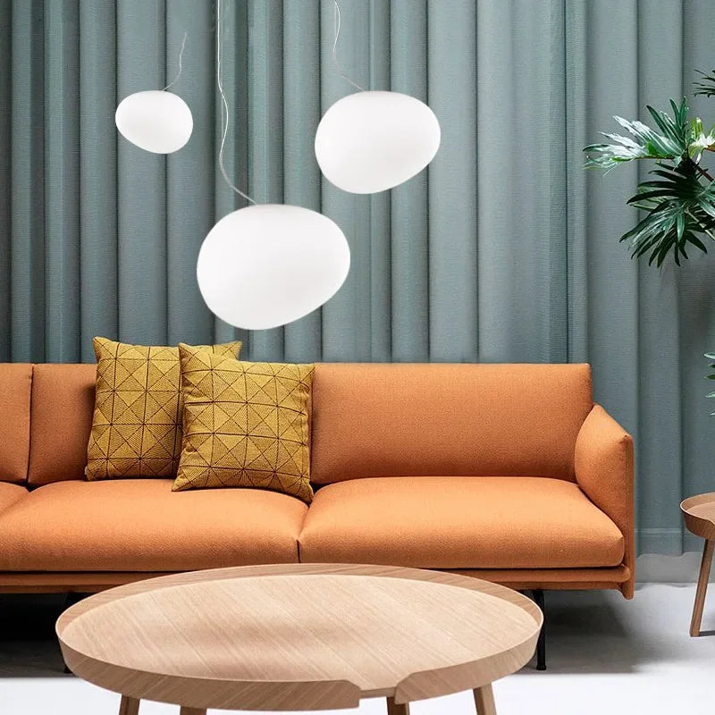 Lunara | Lampada a sospensione rotonda in vetro