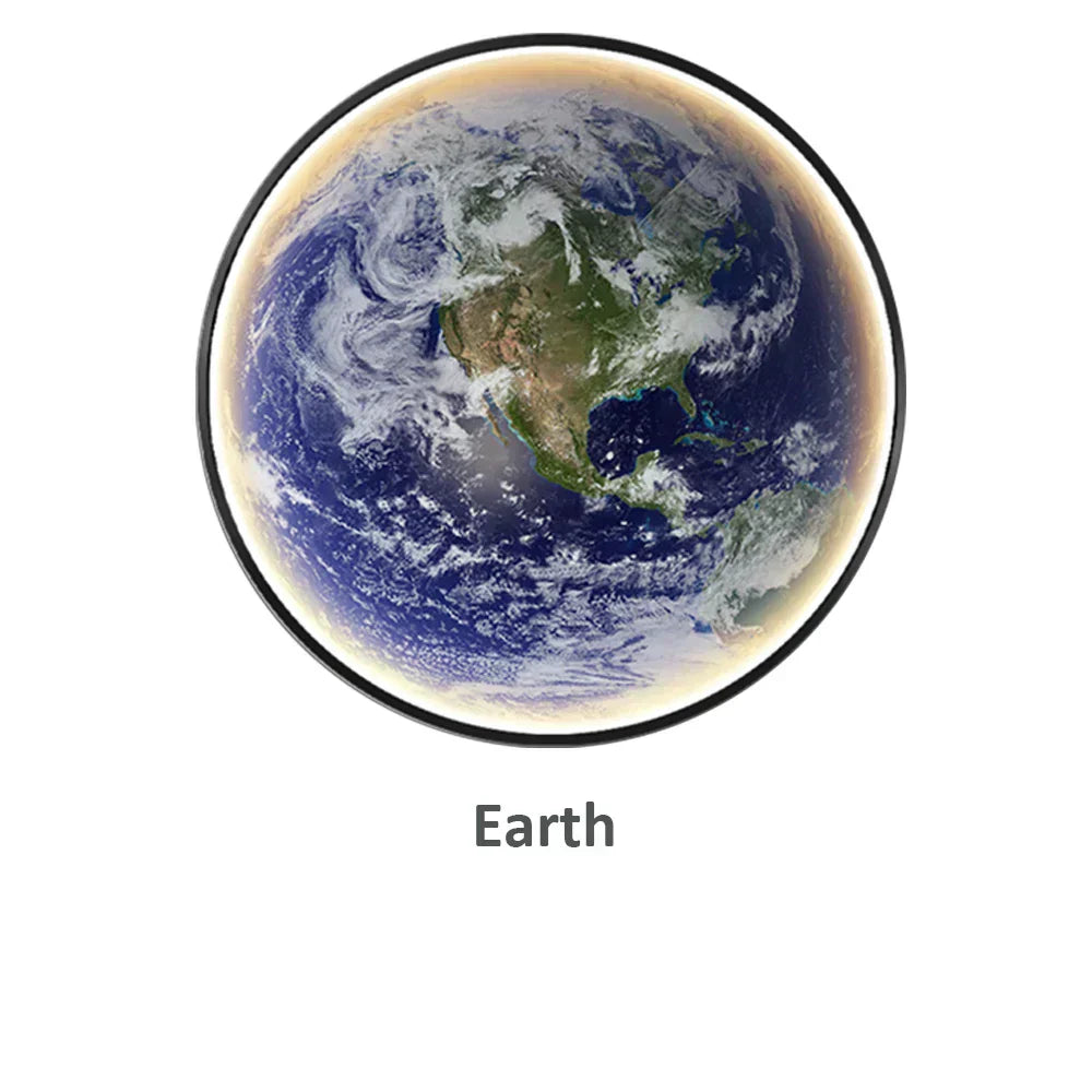 נובהמון מנורת קיר ירח LED תאורה סביבתית לחדר שינה זוהר רך