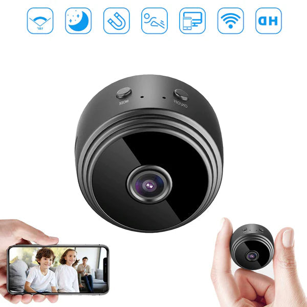 LumaGuard Mini Telecamera Spia HD 1080P Con Visione Notturna E WiFi Per Monitoraggio Discreto Di Casa, Asilo, Ufficio