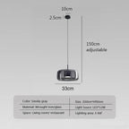 מנורת זכוכית מינימליסטית NovaGlas לחדרי מגורים מוארים