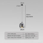 מנורת זכוכית מינימליסטית NovaGlas לחדרי מגורים מוארים