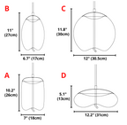 Scandinavian Rope And Glass Pendant Lights