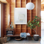 Lumira Nordic Wood And Steel Pendant Light With Soft Glow