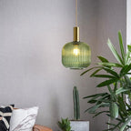 Nordic Fluted Glass Pendant Light for Modern Interiors