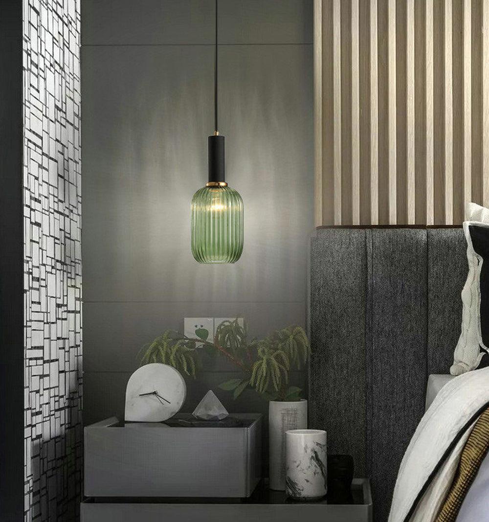 Nordic Fluted Glass Pendant Light for Modern Interiors