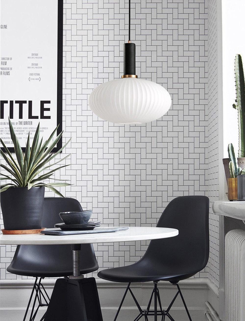 Nordic Fluted Glass Pendant Light for Modern Interiors