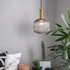 Nordic Fluted Glass Pendant Light for Modern Interiors