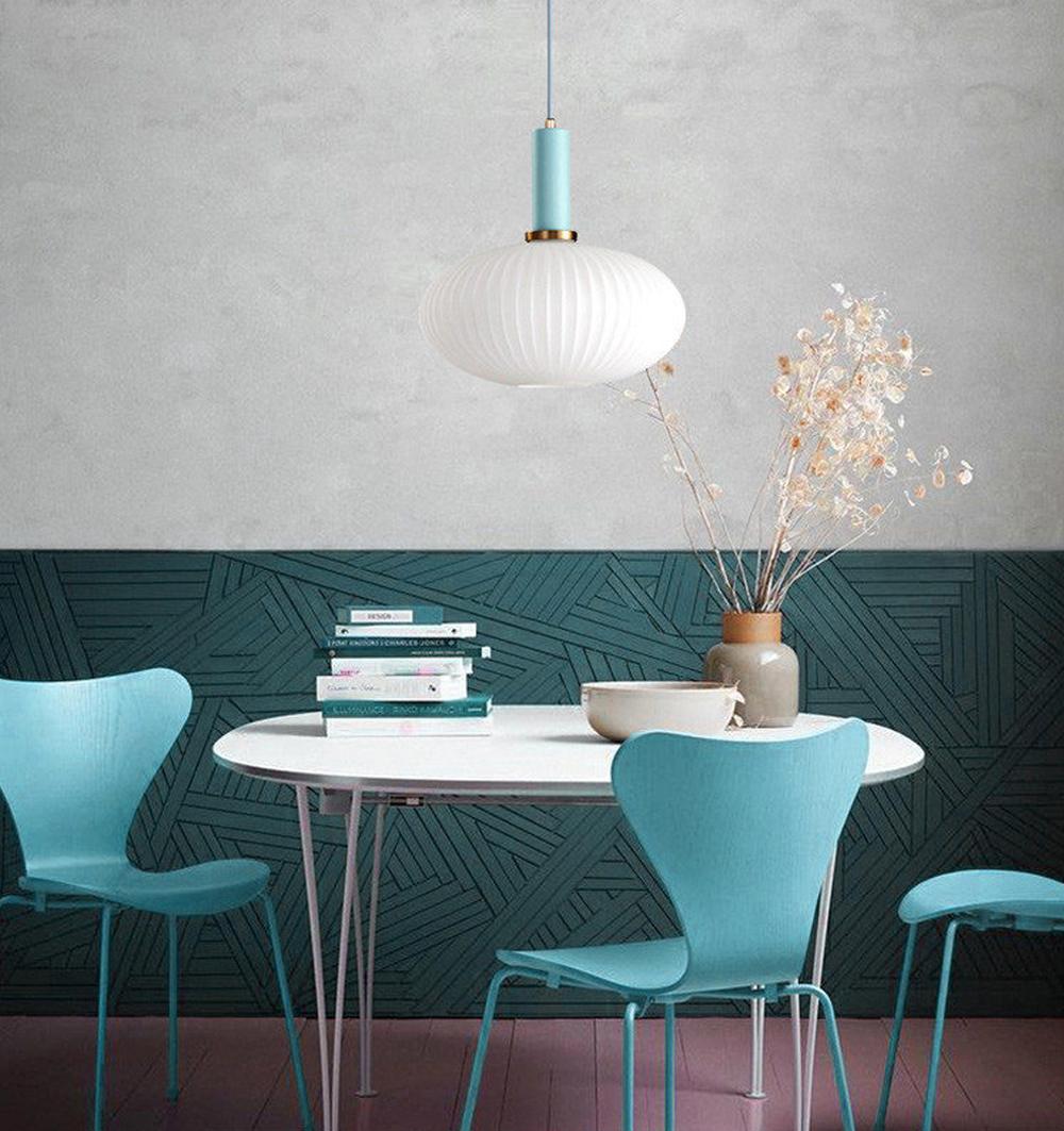 Nordic Fluted Glass Pendant Light for Modern Interiors