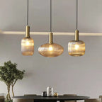 Nordic Fluted Glass Pendant Light for Modern Interiors