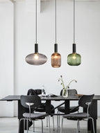 Nordic Fluted Glass Pendant Light for Modern Interiors