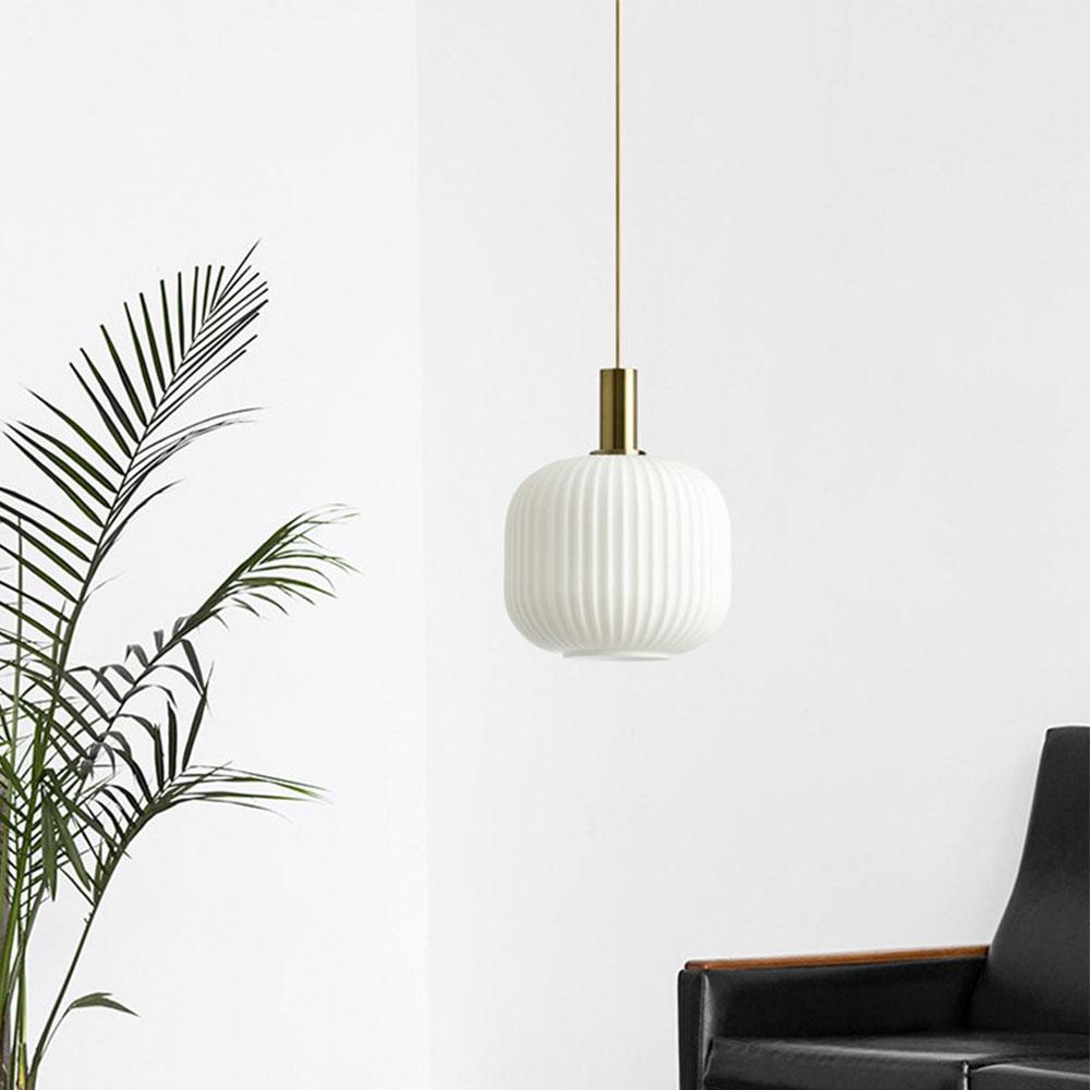 Nordic Fluted Glass Pendant Light for Modern Interiors