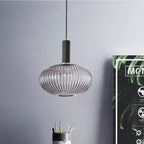 Nordic Fluted Glass Pendant Light for Modern Interiors