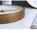Elegant Solid Wood Analogue Wall Clock for Home Decor