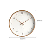 Elegant Solid Wood Analogue Wall Clock for Home Decor