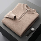 Maglione Lyra Premium in Lana con Mezza Cerniera - 100% Lana Australiana