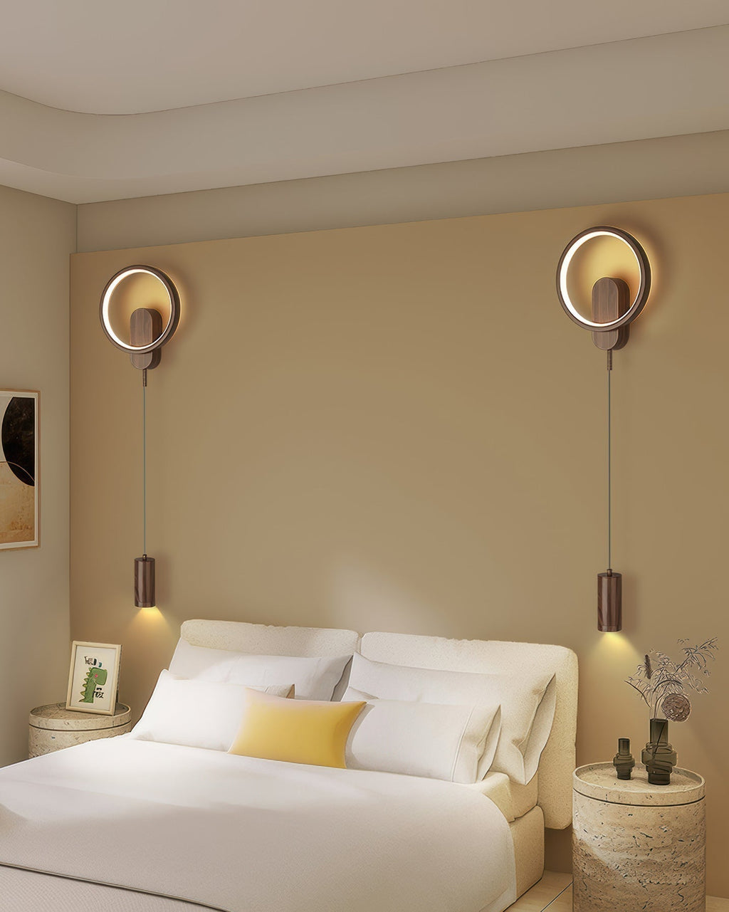 Lumos Nordic Wood Grain Wall Lamp With Japandi Influence