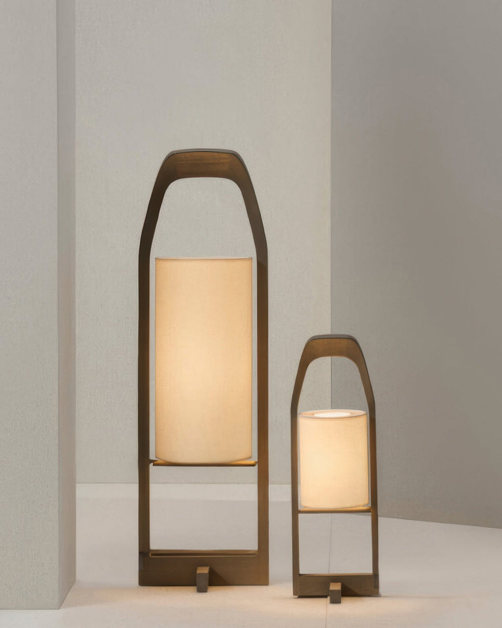 Lampada da terra Kizuna in legno giapponese retrò Zen luce ambientale