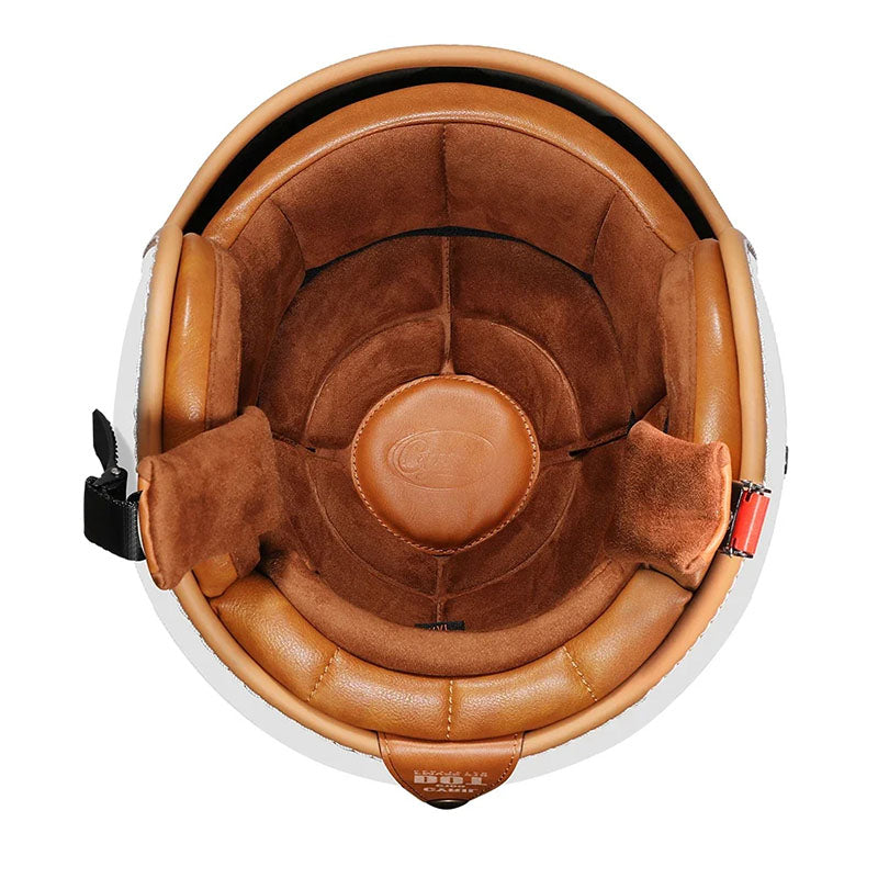 קסדת אופנוע רטרו פתוחה ArloVint עם קליפה קלת משקל ABS ומרפד קצף EPS לנוחות