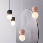 Quorra Geometric Pendant Light Featuring Opal Diffuser