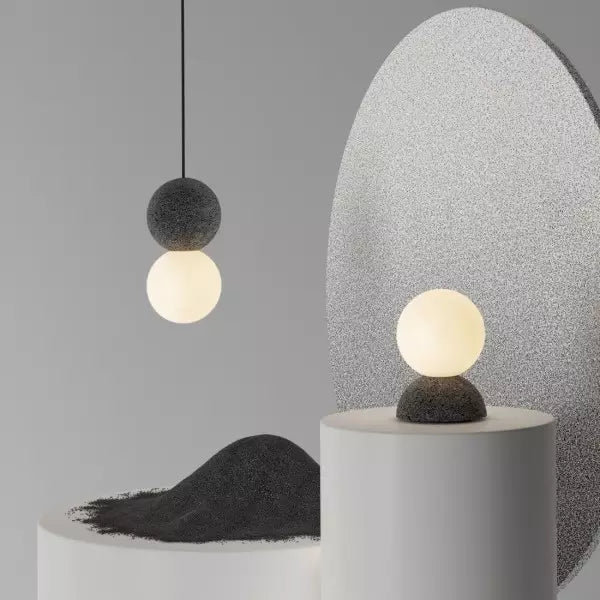 Quorra Geometric Pendant Light Featuring Opal Diffuser