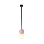Quorra Pendant Light With Zement Volcanic Stone And Opal Glass