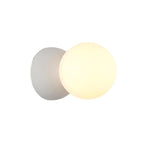 Quorra Pendant Light With Zement Volcanic Stone And Opal Glass