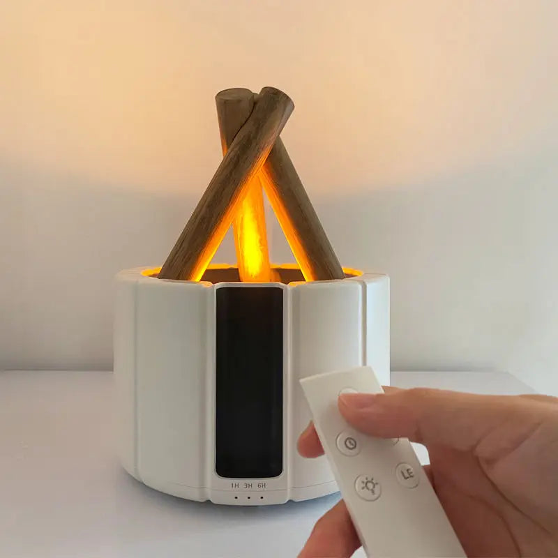 LumaMist | Umidificatore a fiamma con aromaterapia e purificatore d'aria