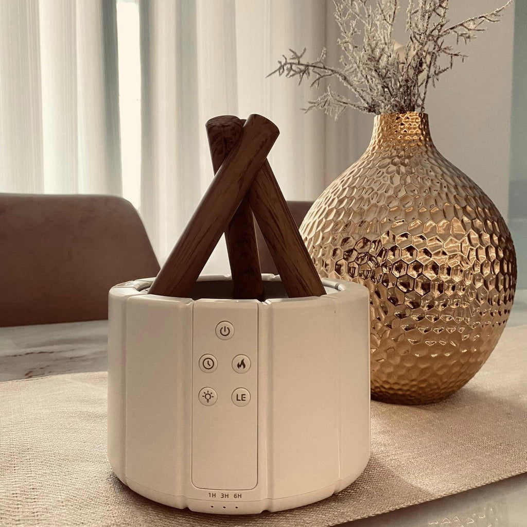 LumaMist | Umidificatore a fiamma con aromaterapia e purificatore d'aria