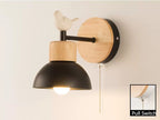 Skara Nordic Wooden Wall Lamp
