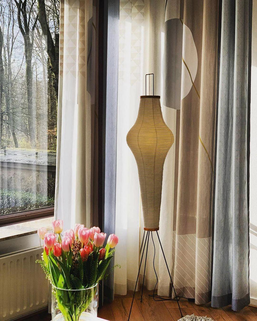 Lumiara Rice Paper Floor Lamp Japanese Inspired Ambient Glow