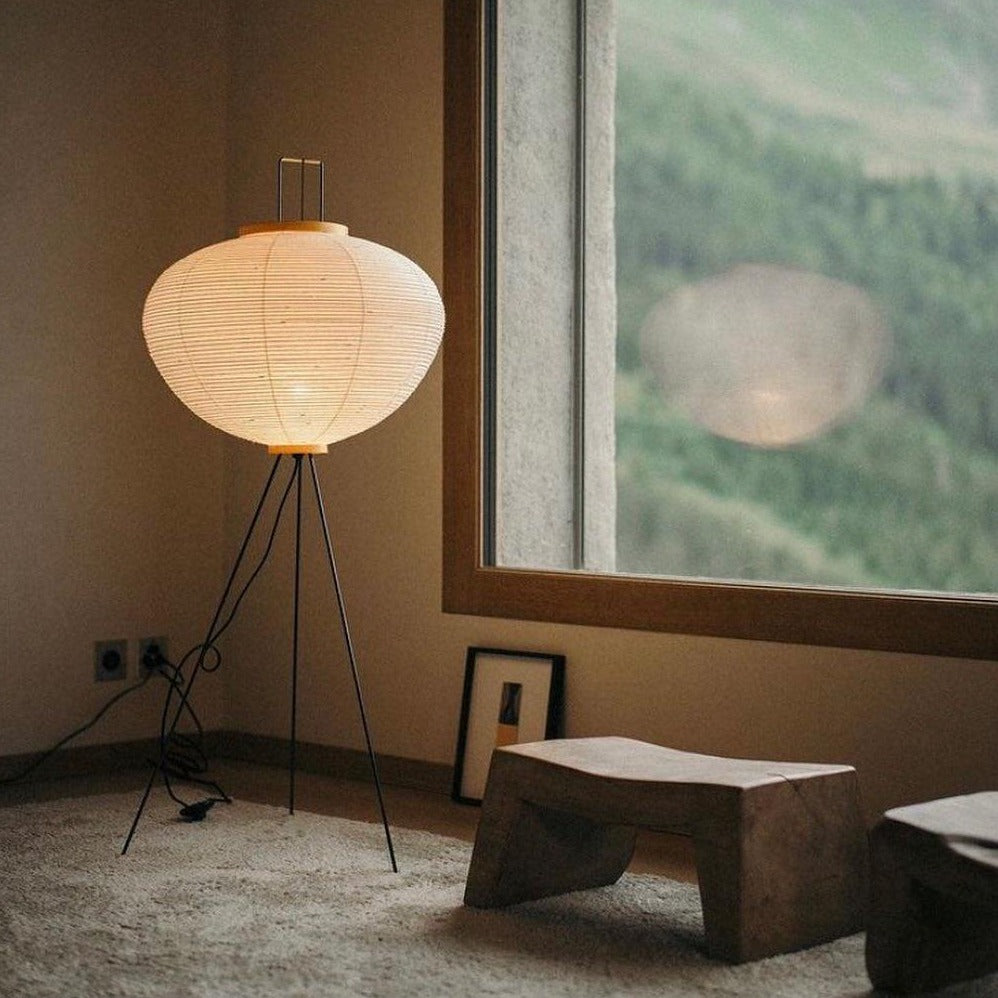 Lumiara Rice Paper Floor Lamp Japanese Inspired Ambient Glow