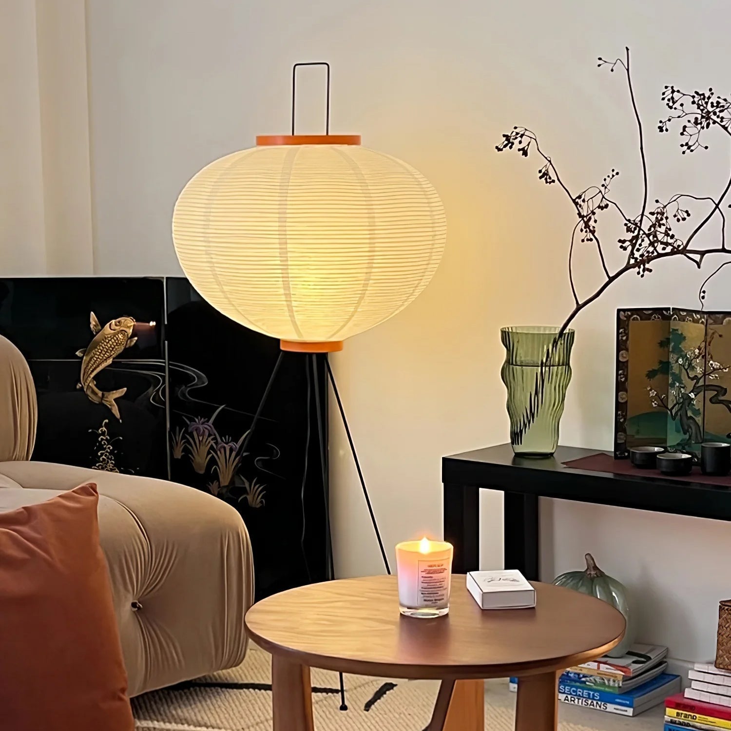 Lumiara Rice Paper Floor Lamp Japanese Inspired Ambient Glow